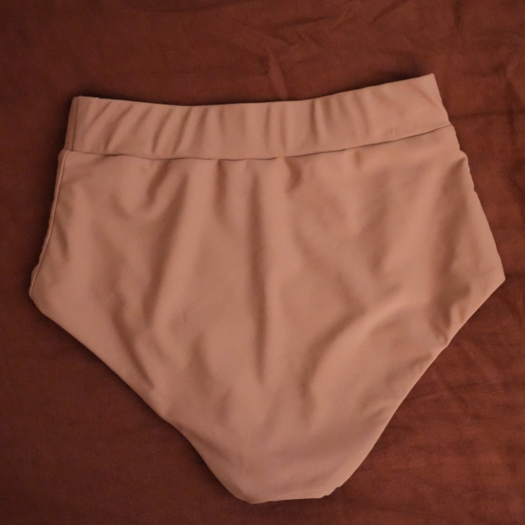 Dusty Pink High-Waisted Bikini Bottom Geode Swimwear — image 8 of 8
